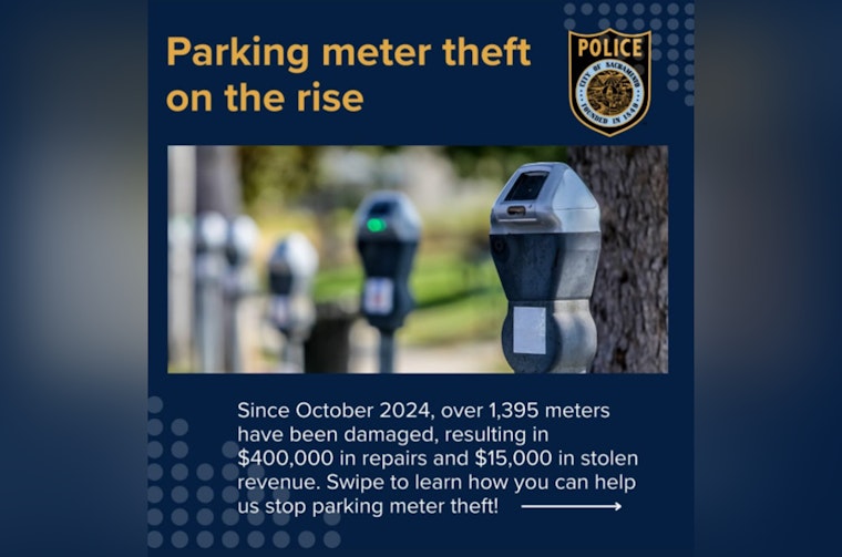 Sacramento Battles Rising Wave of Parking Meter Vandalism, Police Urge Public Vigilance