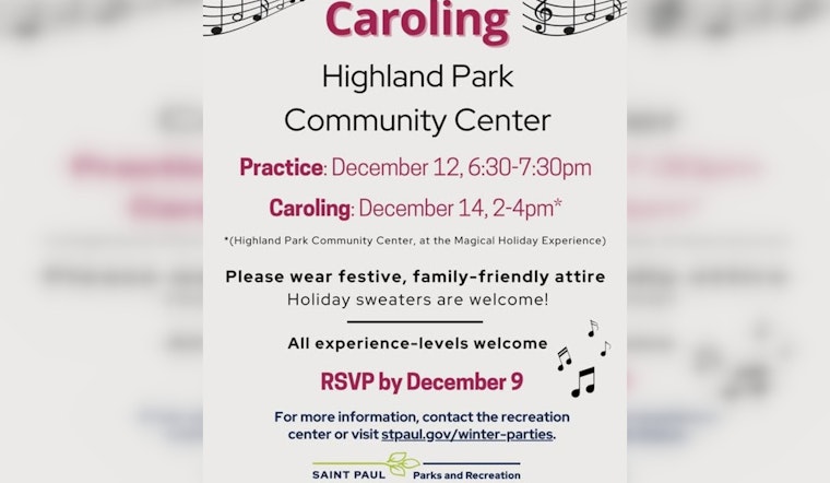 Saint Paul Invites Residents to Share Festive Joy at Highland Caroling Event