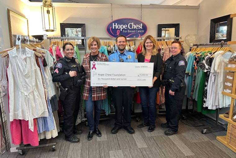 Saint Paul Police Department Donates $6,000 to Breast Cancer Support Through Pink Patch Project
