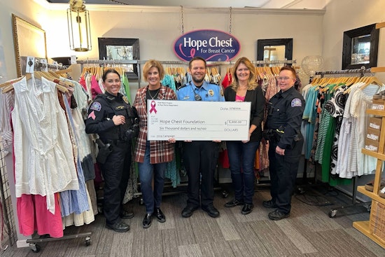 Saint Paul Police Department Donates $6,000 to Breast Cancer Support Through Pink Patch Project