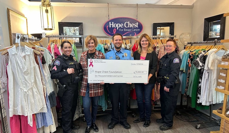 Saint Paul Police Department Donates $6,000 to Breast Cancer Support Through Pink Patch Project