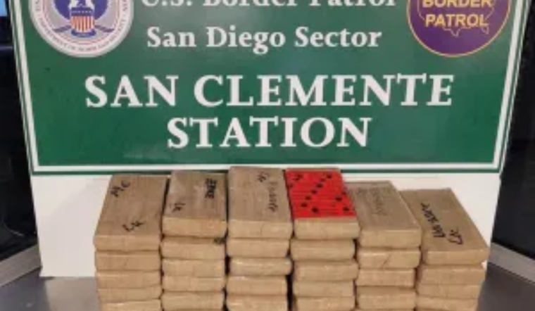 San Diego Border Patrol Seizes Over $793,000 Worth of Cocaine in Interstate 5 Operation