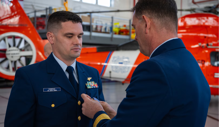 San Francisco Coast Guard Aviator Awarded Distinguished Flying Cross for Valor in Yolo County Rescue