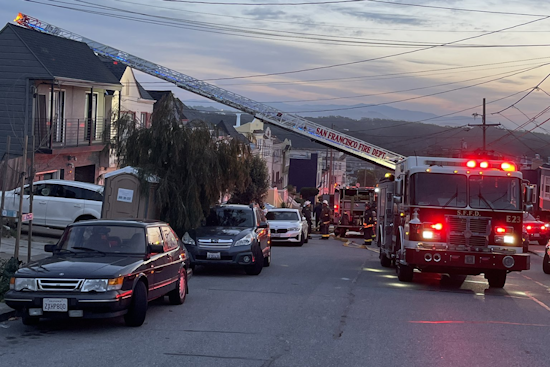 San Francisco Fire Department Rapidly Extinguishes Accidental Roof Fire on 42nd Avenue