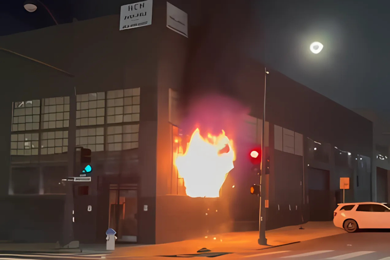 VIDEO: San Francisco Firefighters Contain Warehouse Fire Near Children's Hospital, Investigations Underway
