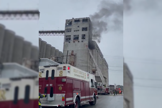 VIDEO: San Francisco Firefighters Extinguish Blaze at Abandoned Grain Silo on Amador Street