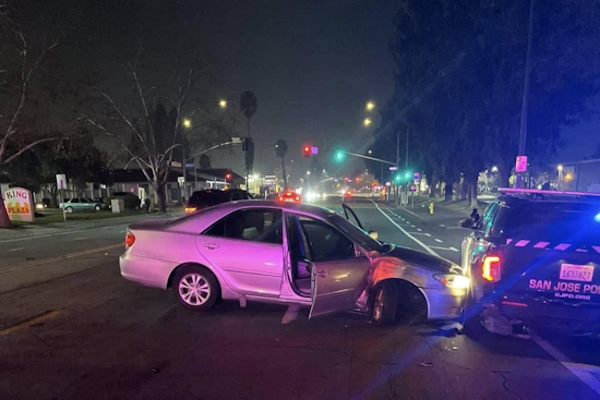 San Jose Police Officers Sustain Minor Injuries After Drunk Driver Crashes into Patrol Cars