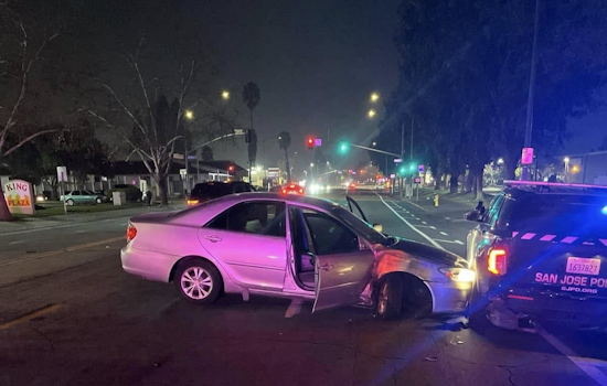 San Jose Police Officers Sustain Minor Injuries After Drunk Driver Crashes into Patrol Cars