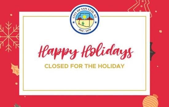 San Luis City Offices to Close for Christmas with Essential Services Continuing Uninterrupted