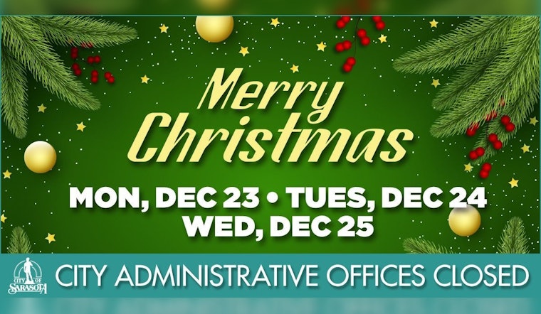 Sarasota Reveals Holiday Schedules with City Hall Closures, Uninterrupted Trash Collection and Public Transit Availability