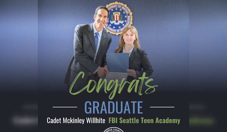 Seattle's Teen FBI Academy Hails Pierce County Cadet Mckinley Willhite as an Aspiring Future Law Enforcement Officer