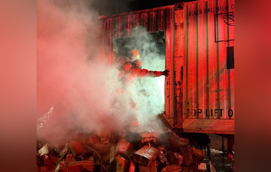 Semi-Truck Carrying Nuts Engulfed in Flames on I-5 in Portland, Causes Major Traffic Delays
