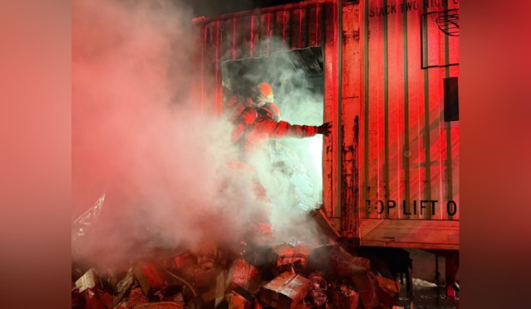 Semi-Truck Carrying Nuts Engulfed in Flames on I-5 in Portland, Causes Major Traffic Delays