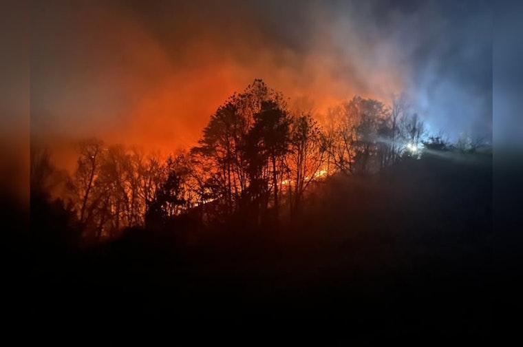 Sevier County Combats Multiple Wildfires, Emergency Crews Respond Amid Elevated Fire Danger Alert