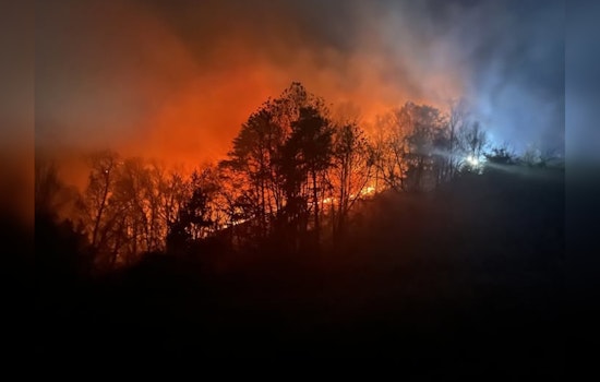 Sevier County Combats Multiple Wildfires, Emergency Crews Respond Amid Elevated Fire Danger Alert