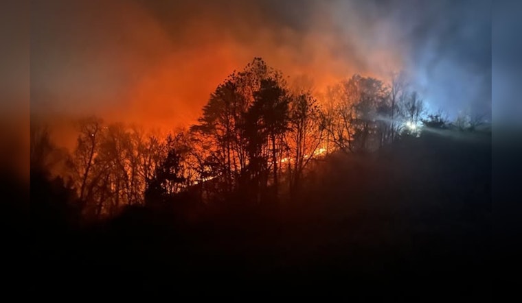 Sevier County Combats Multiple Wildfires, Emergency Crews Respond Amid Elevated Fire Danger Alert