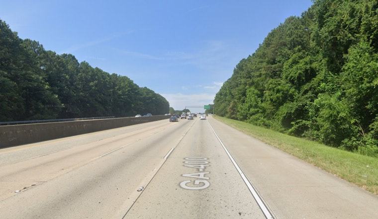 Single-Vehicle Crash on Georgia 400 Near Mansell Road Disrupts Traffic in Alpharetta