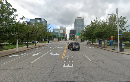 Sizable Sinkhole Prompts Closure of E. 9th Street in Cleveland, Detours in Place as Repairs Commence