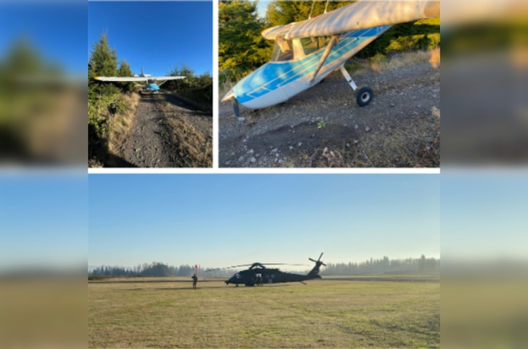 Small Plane Makes Emergency Landing Near Molalla, National Guard Conducts Heroic Rescue
