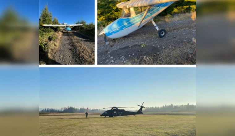 Small Plane Makes Emergency Landing Near Molalla, National Guard Conducts Heroic Rescue
