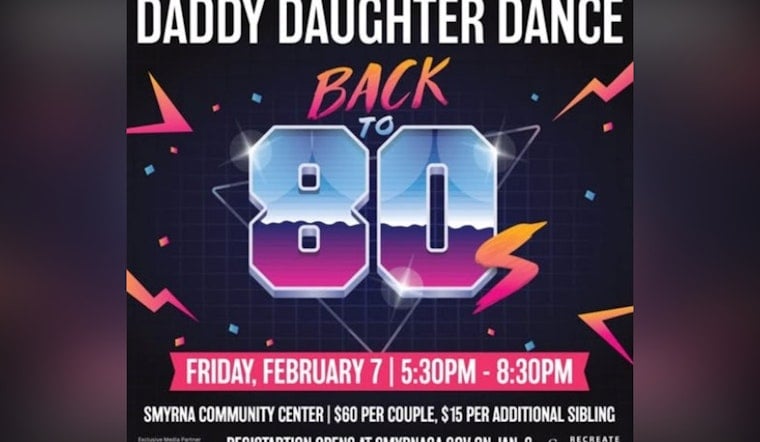 Smyrna Community Center Hosts '80s Themed Daddy-Daughter Dance for Nostalgic Bonding Experience