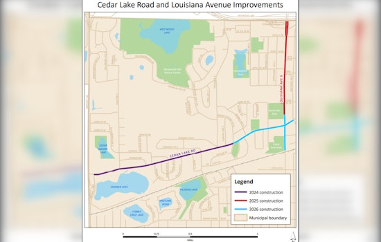 St. Louis Park Announces Infrastructure Upgrades for Cedar Lake Road and Louisiana Avenue Set for 2025-26