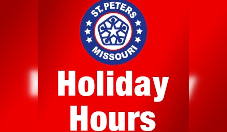 St. Peters Announces Closures for Christmas Eve and Day Including City Hall and Rec-Plex with Rescheduled Solid Waste Collection