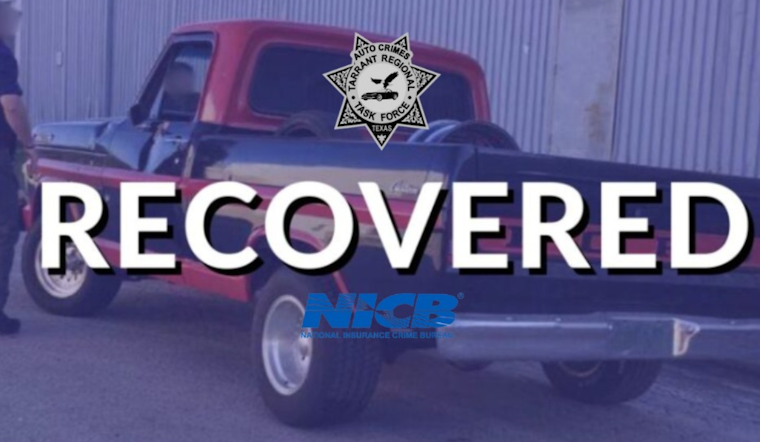 Stolen 1972 Ford F-100 Found in Fort Worth: Cross-State Investigation Leads to Recovery of Classic Truck