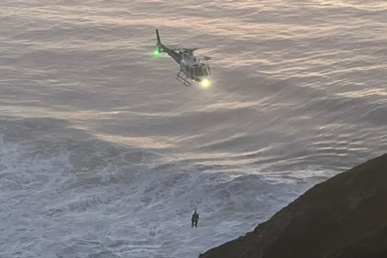 Stranded Hiker Near Pacifica Rescued by Multi-Agency Effort, Including CHP Helicopter