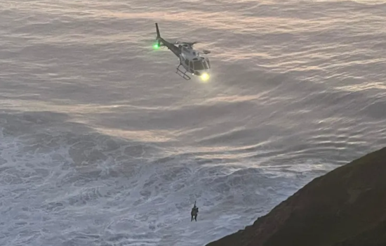 Stranded Hiker Near Pacifica Rescued by Multi-Agency Effort, Including CHP Helicopter