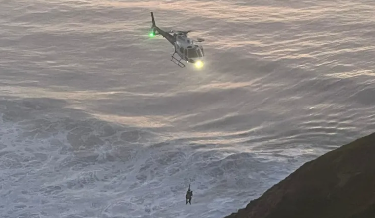 Stranded Hiker Near Pacifica Rescued by Multi-Agency Effort, Including CHP Helicopter