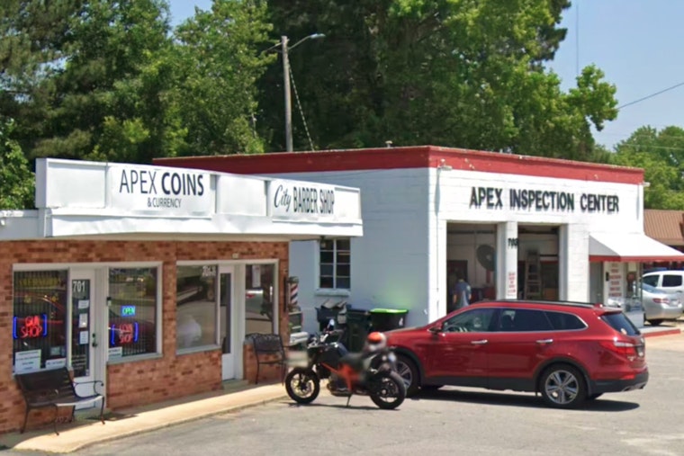 Suspected Rampage in Apex Ends with Man Charged in Assault, Vehicle Theft, and Business Crash