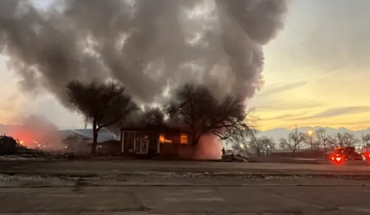 Suspicious Blaze Engulfs Vacant Salt Lake City Commercial Building, Cause Under Investigation