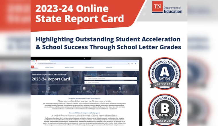 Tennessee Department of Education Releases 2023-24 State Report Card,