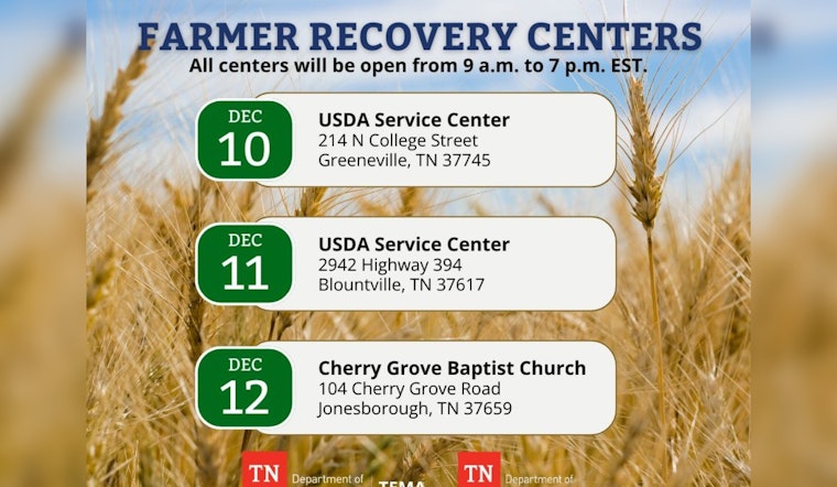 Tennessee Sets Up Farmer Recovery Centers in Wake of Tropical Storm Helene
