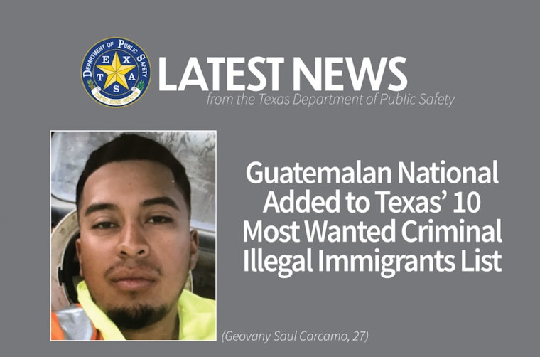 Texas DPS Intensifies Hunt for Wanted Individual, Offers $3,000 for Info on Suspected Child Assault Fugitive