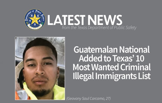 Texas DPS Intensifies Hunt for Wanted Individual, Offers $3,000 for Info on Suspected Child Assault Fugitive