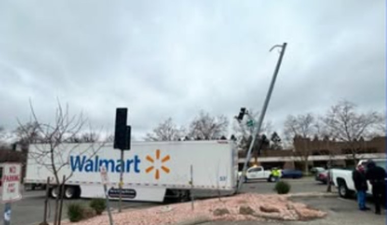Tractor-Trailer Mishap Causes Traffic Chaos and Water Main Break in West Sacramento
