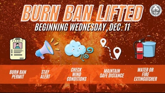 Travis County Temporarily Lifts Burn Ban Following Rainfall; Officials Urge Caution