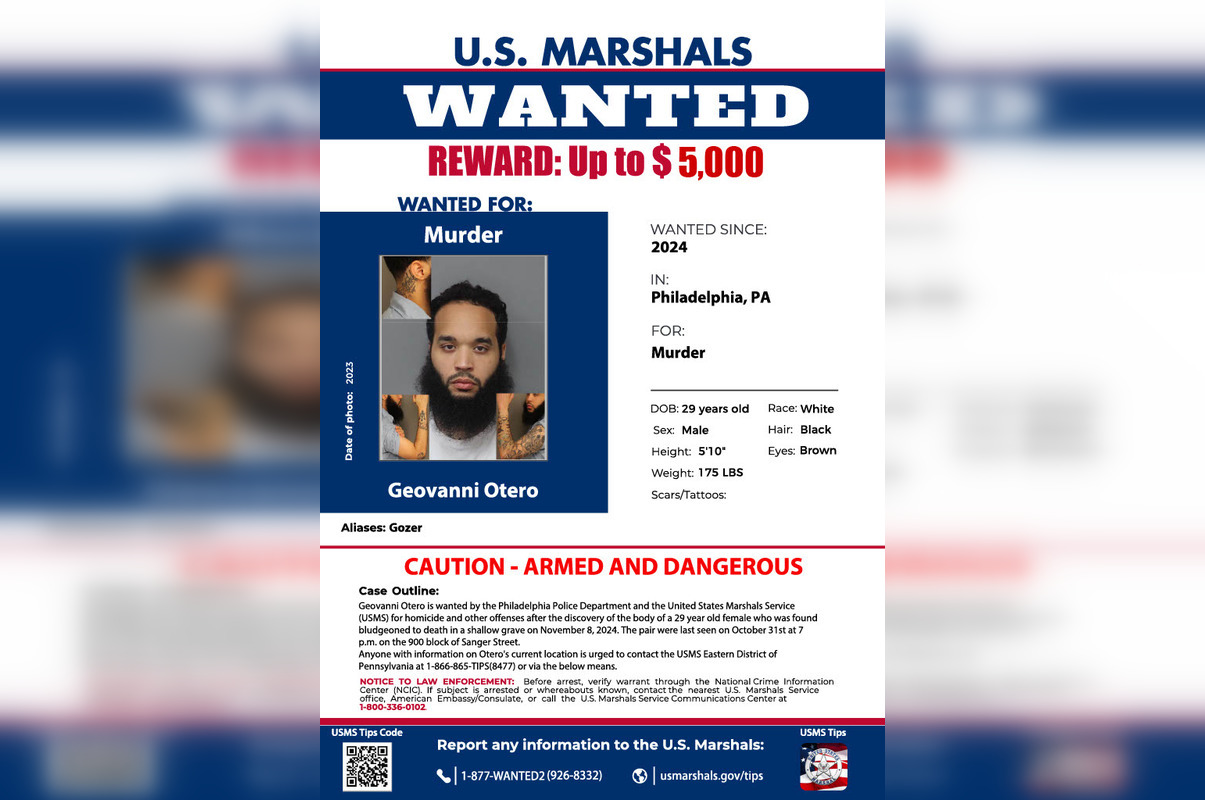 U.S. Marshals Offer $5,000 for Info on Suspect Accused of Murdering