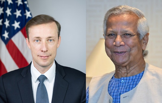 U.S. National Security Advisor Sullivan Reinforces Commitment to Human Rights in Talks with Bangladesh's Chief Adviser Yunus