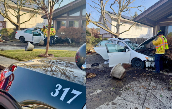 Vehicle Crashes into Home in Novato, Medical Emergency Suspected as Cause
