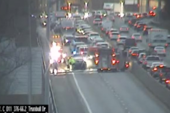 Vehicle Fire on Parkway West Near Carnegie Exit Delays Morning Commute in Pittsburgh