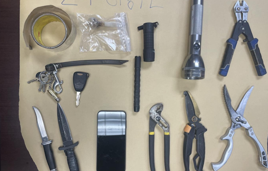 Walnut Creek Man Detained in Benicia on Suspicion of Prowling and Possession of Burglary Tools