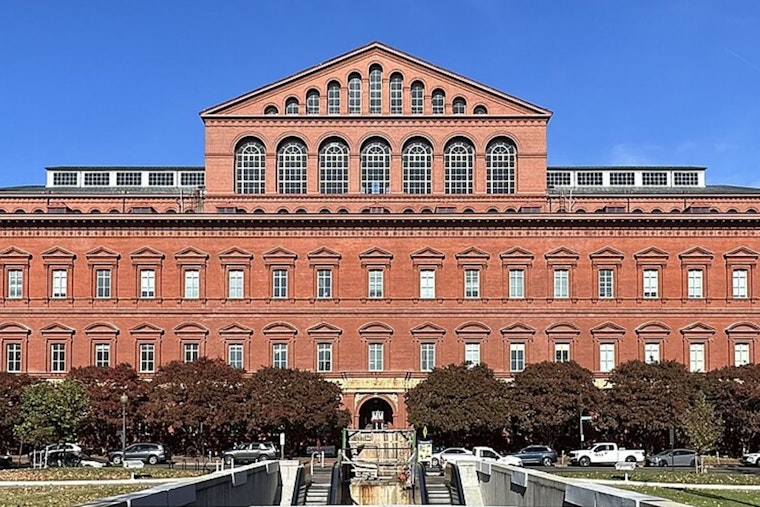 Washington D.C.'s National Building Museum Debuts 80-Foot Indoor Ice Rink for the Holidays
