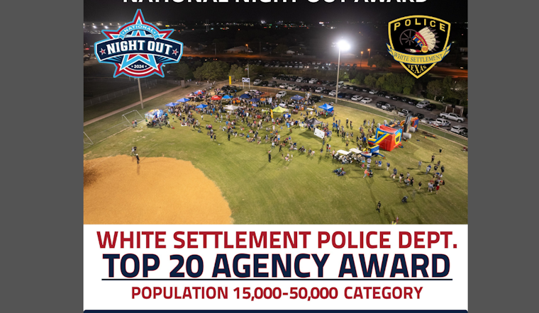 White Settlement Police Department Honored with National Night Out Award for Third Year Running