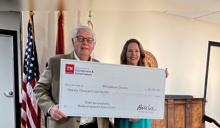 Williamson County Secures $20,000 TDEC Grant to Boost Brownfield