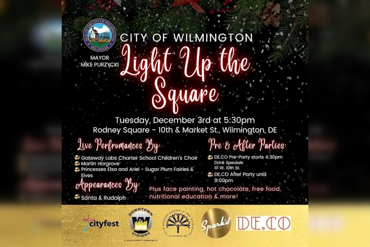 Wilmington to Sparkle with Holiday Cheer at Annual Light Up the Square Event Tonight