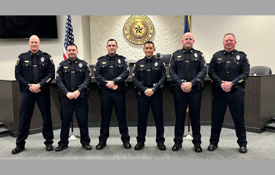 Wylie Police Department Welcomes New Officers, Celebrates Promotion of Veteran Supervisors