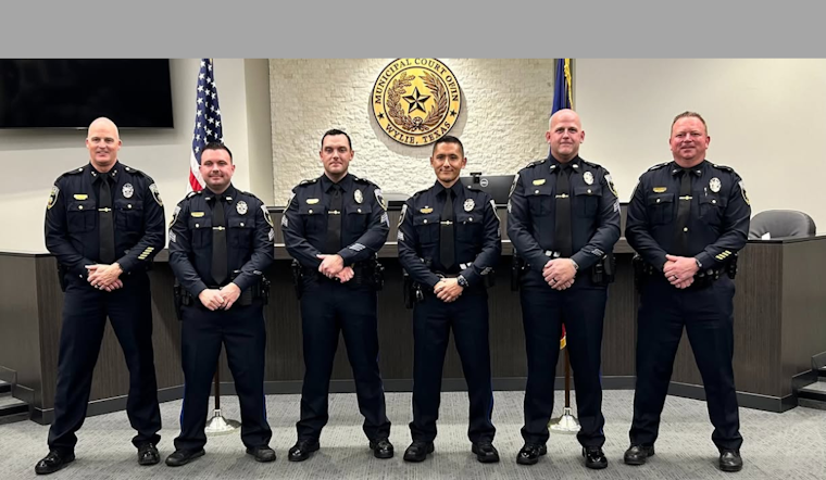 Wylie Police Department Welcomes New Officers, Celebrates Promotion of Veteran Supervisors